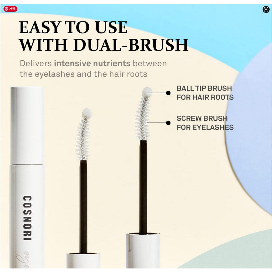 COSNORI Long Active Eyelash Serum 9g, Vegan, Irritation Free