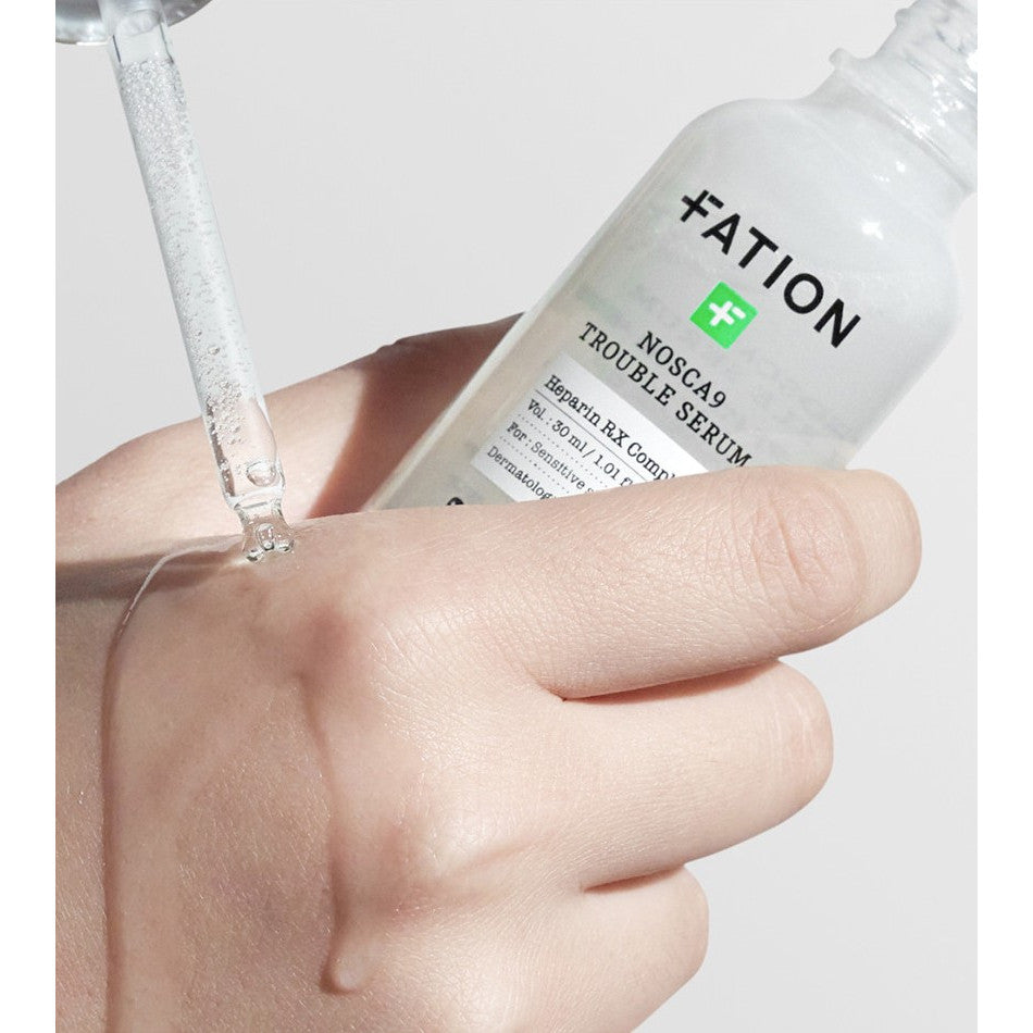 FATION Nosca9 Trouble serum(30ml) - Hydrating Facial, Glass Skin Face Moisturizer for Dry & Sensitive Skin Face