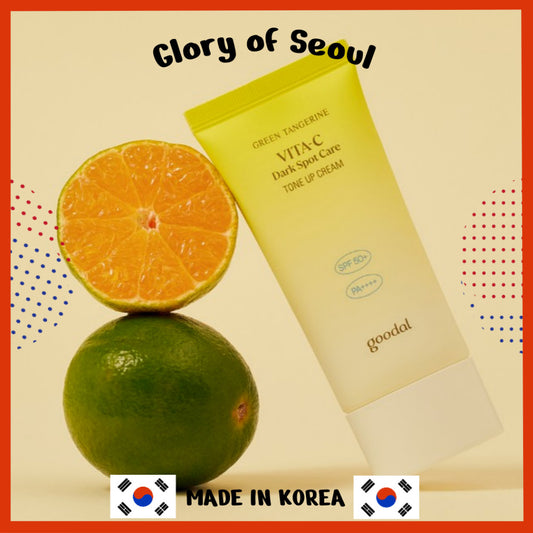 Goodal Green Tangerine Vita C Dark Spot Tone up Cream 50mL Korean Cosmetics Brightening UV Protecting