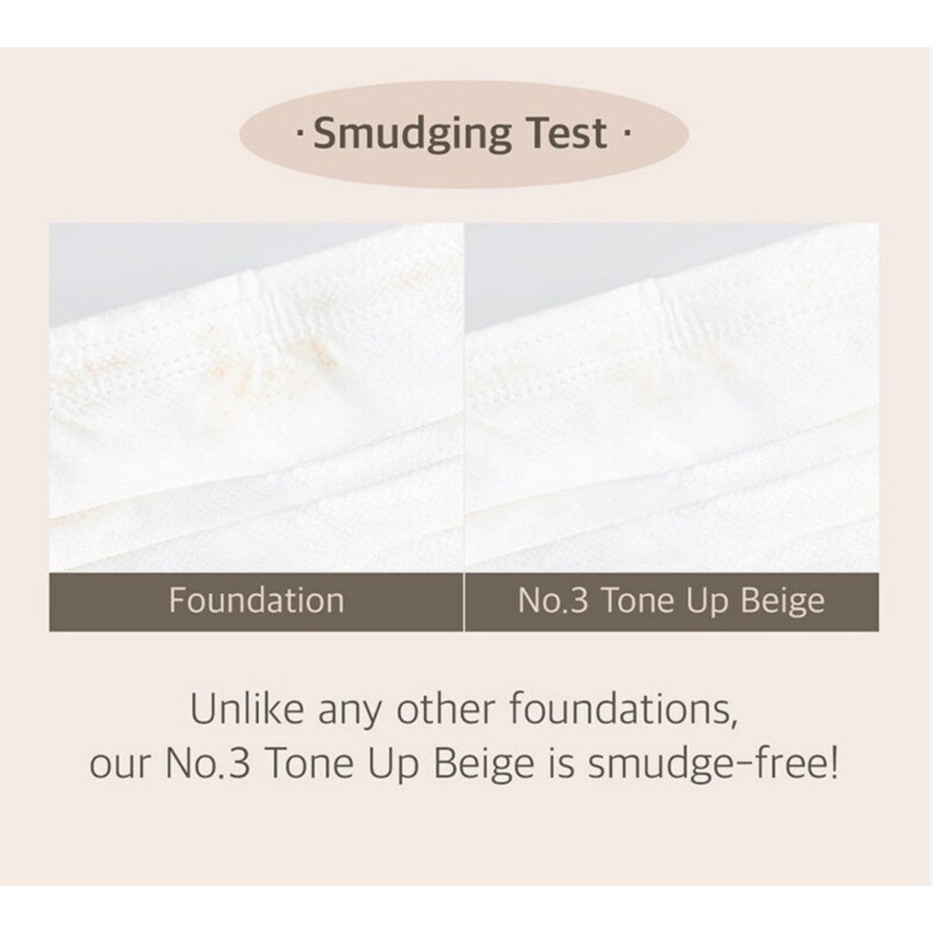 [Duo set] Numbuzin No. 3 Porcelain Base-skip Tone Up Beige 35mL+35mL SPF50+ PA++++