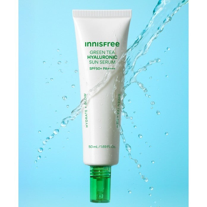 Innisfree Green Tea Hyaluronic Sun Serum 50ml (2 Types)