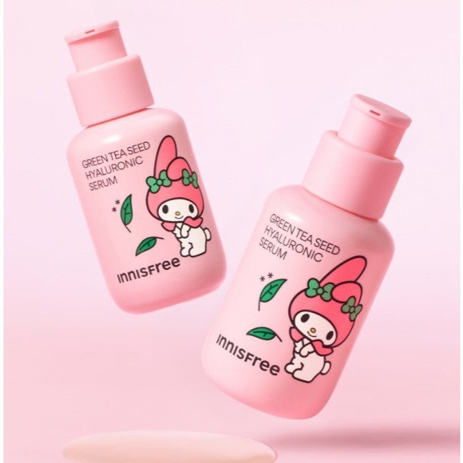 INNISFREE [My Melody Edition] Green Tea Seed Hyaluronic Serum 80ml / Cream 50ml