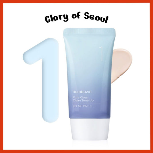 numbuzin No.1 Pure Glass Clean Tone Up, 50mL | SPF50+ PA++++