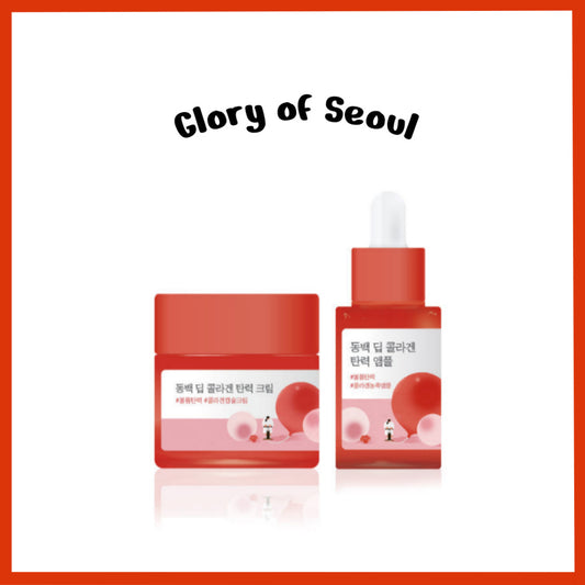 ROUND LAB Camellia Deep Collagen Cream 50ml / Ampoule 30ml