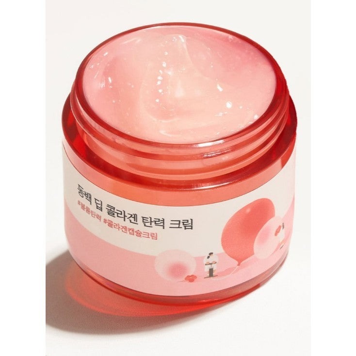 ROUND LAB Camellia Deep Collagen Cream 50ml / Ampoule 30ml