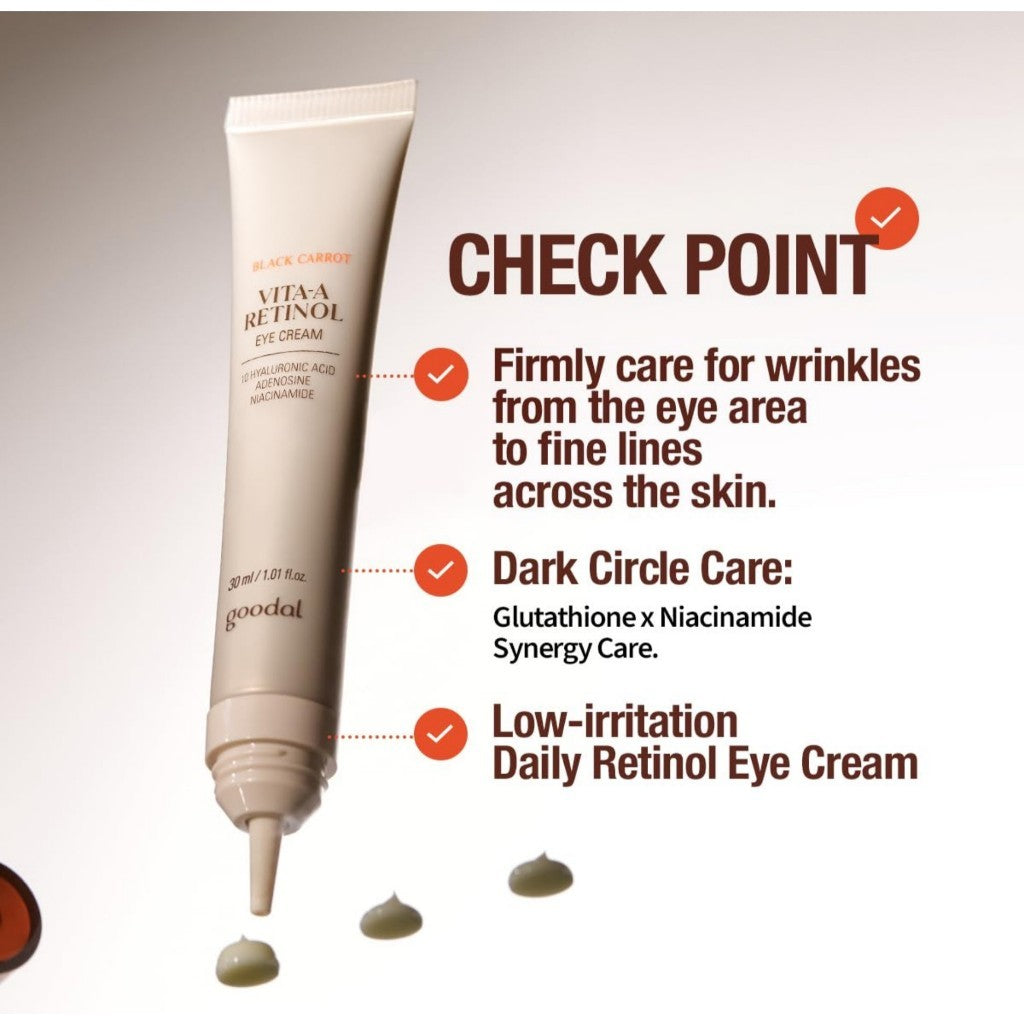 Goodal Black Carrot Vita-A Retinol Eye Cream 30ml