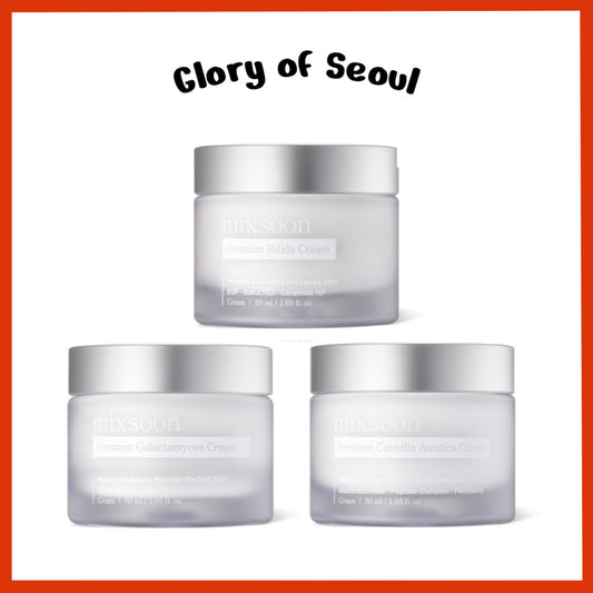 mixsoon Premium Cream 50ml (3 Types) │ Galactomyces / Bifida / Centella Asiatica