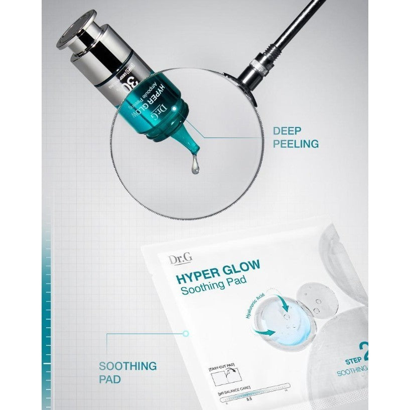 Dr.G Hyper Glow 30% Ampoul Peeling 2-step Set (Ampoule 15ml & Pad 4ea)