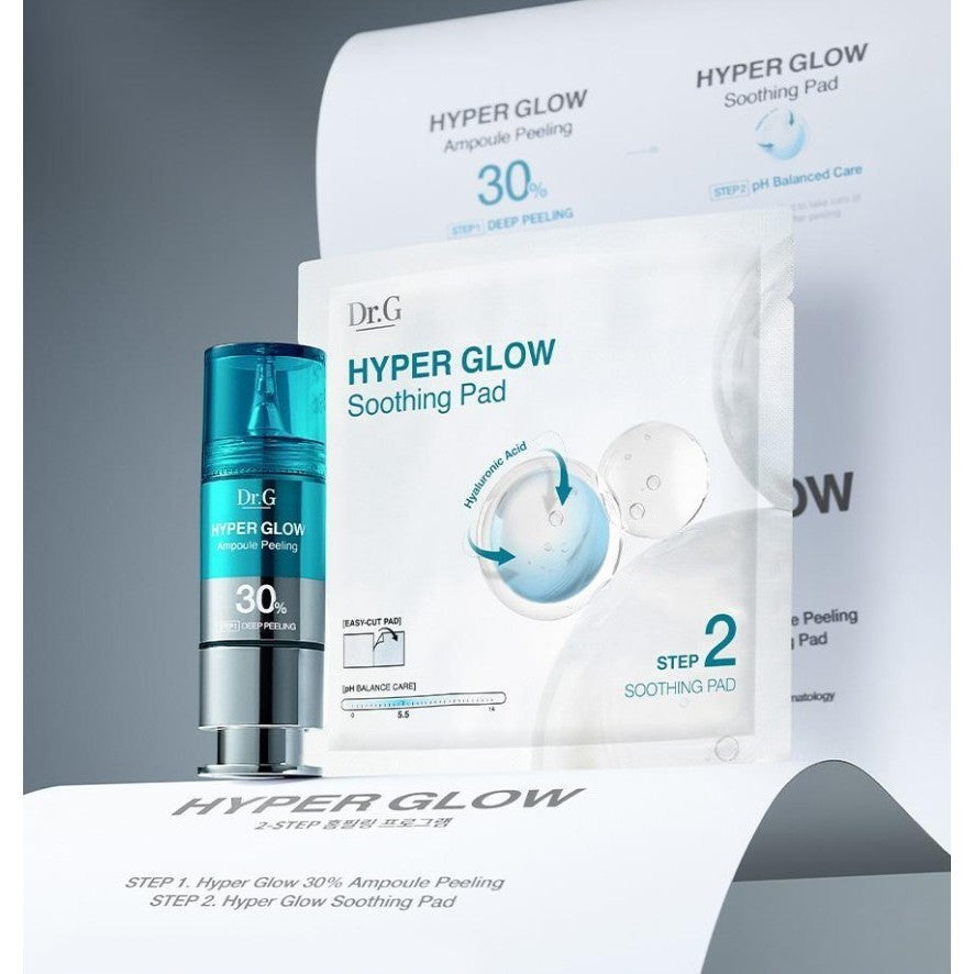 Dr.G Hyper Glow 30% Ampoul Peeling 2-step Set (Ampoule 15ml & Pad 4ea)