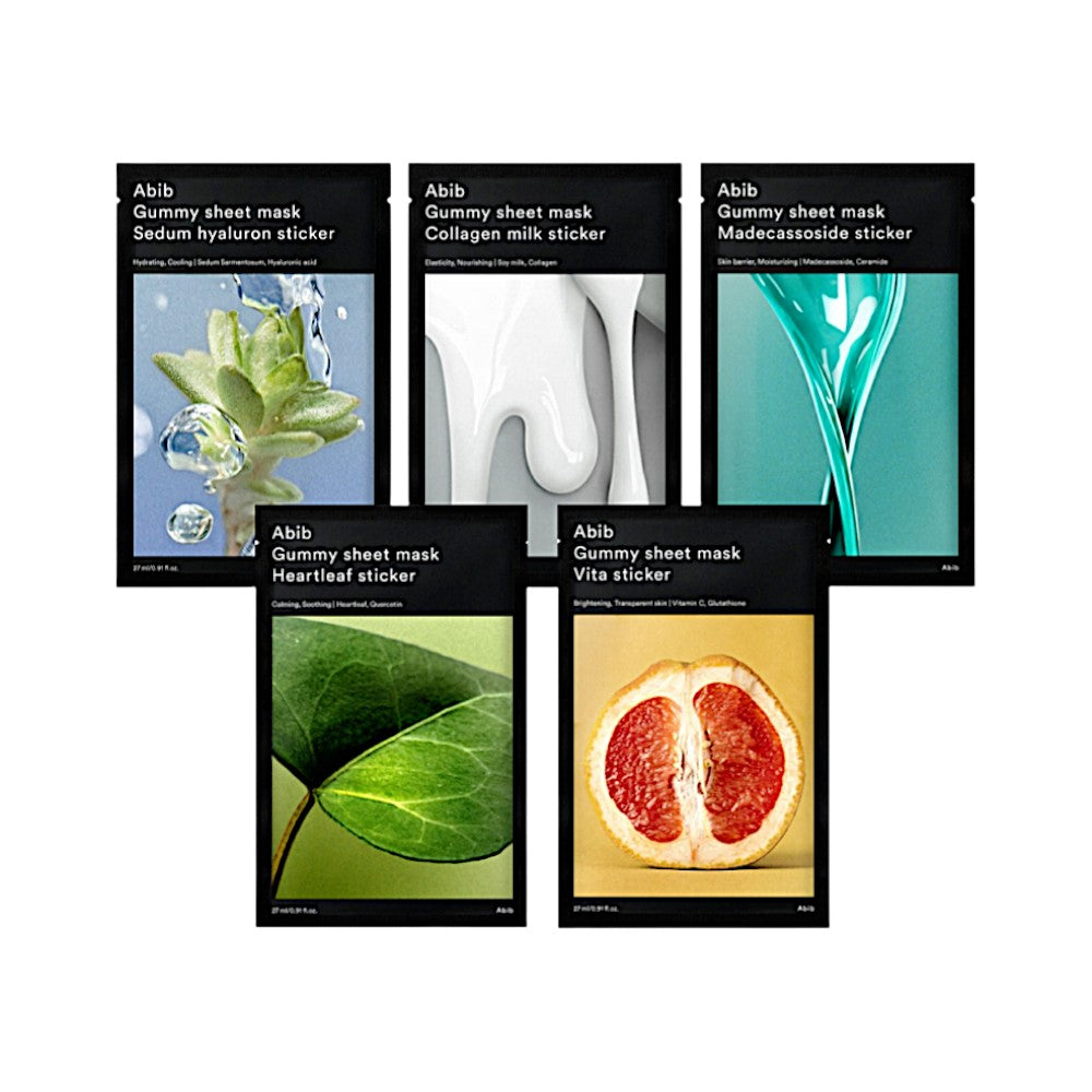Abib Gummy Sheet Mask (5 Types) 1 Sheet