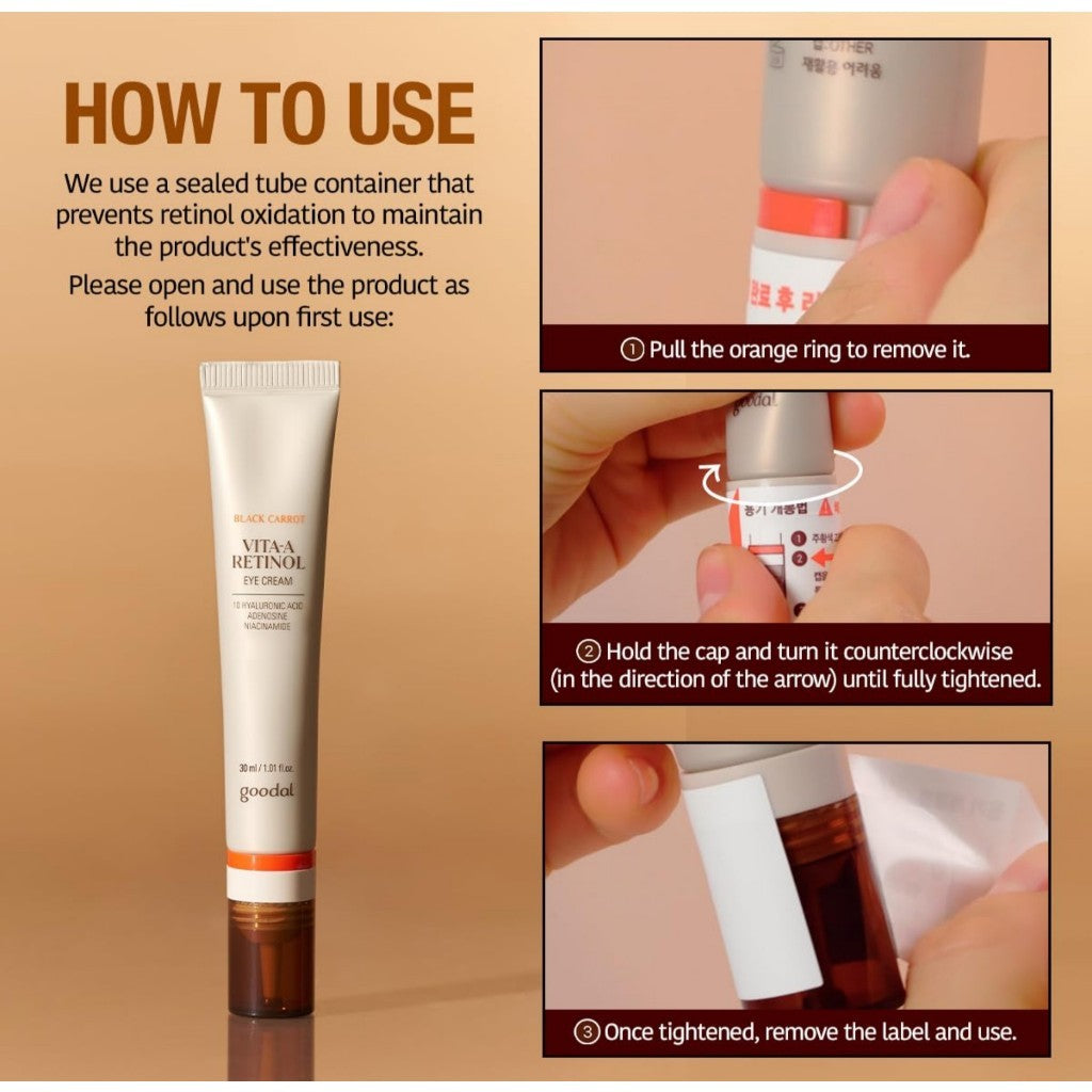 Goodal Black Carrot Vita-A Retinol Eye Cream 30ml