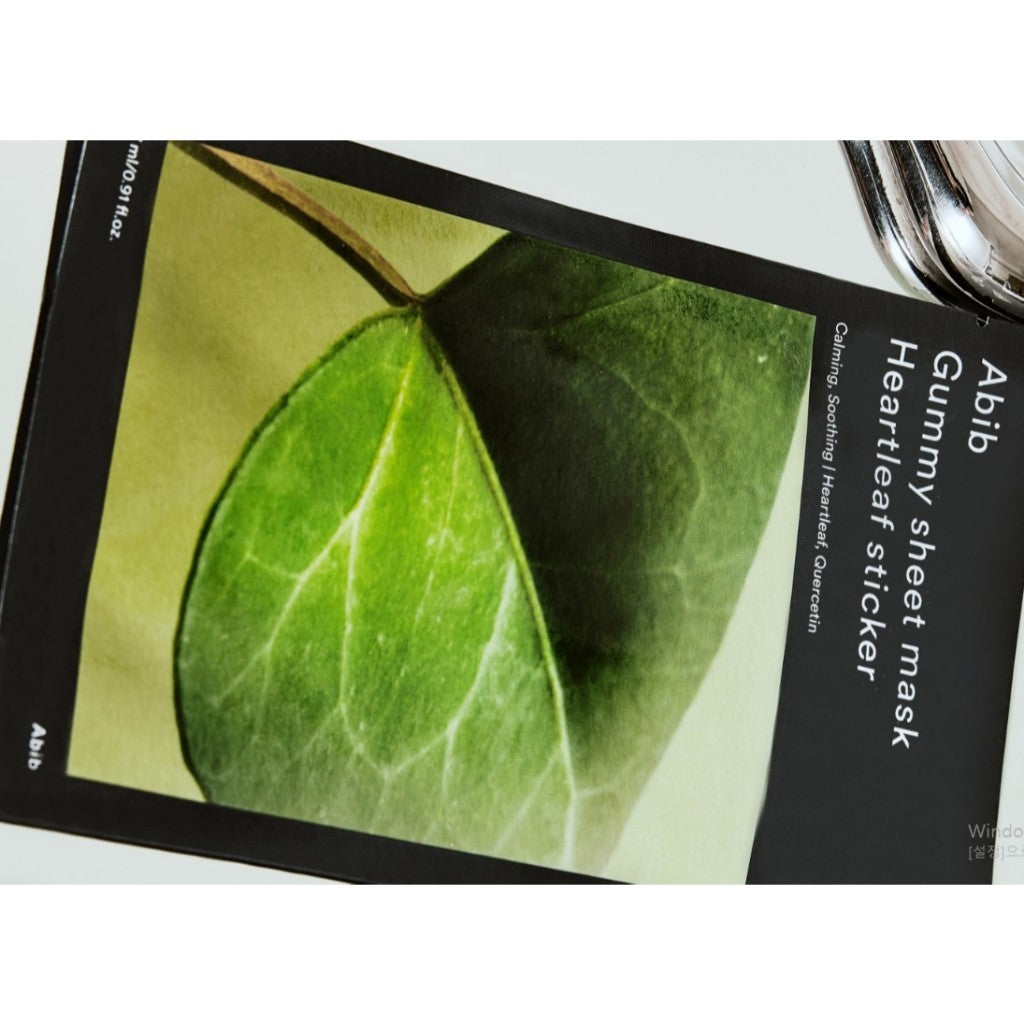 [SET] Abib Gummy sheet mask Heartleaf sticker 27ml*10 Sheets