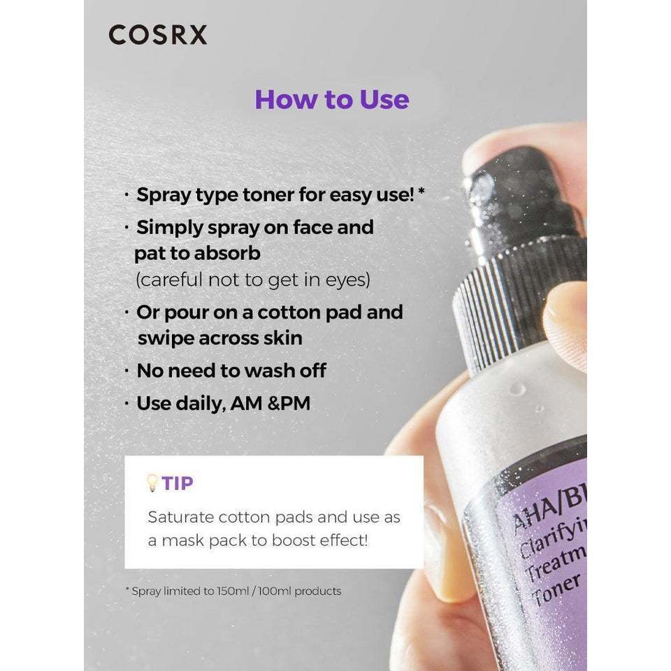 COSRX AHA/BHA Clarifying Treatment Toner 280ml