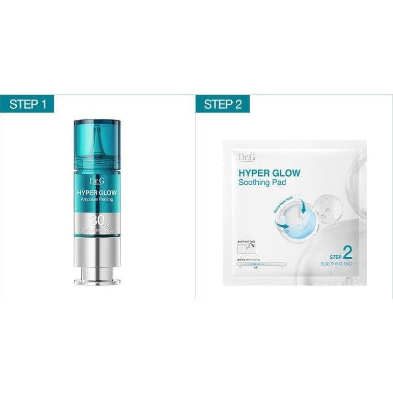 Dr.G Hyper Glow 30% Ampoul Peeling 2-step Set (Ampoule 15ml & Pad 4ea)