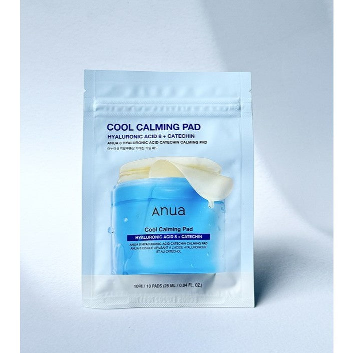 [MINI] ANUA 8 Hyaluronic Acid Catechin Calming Pad 10 Pads 25ml