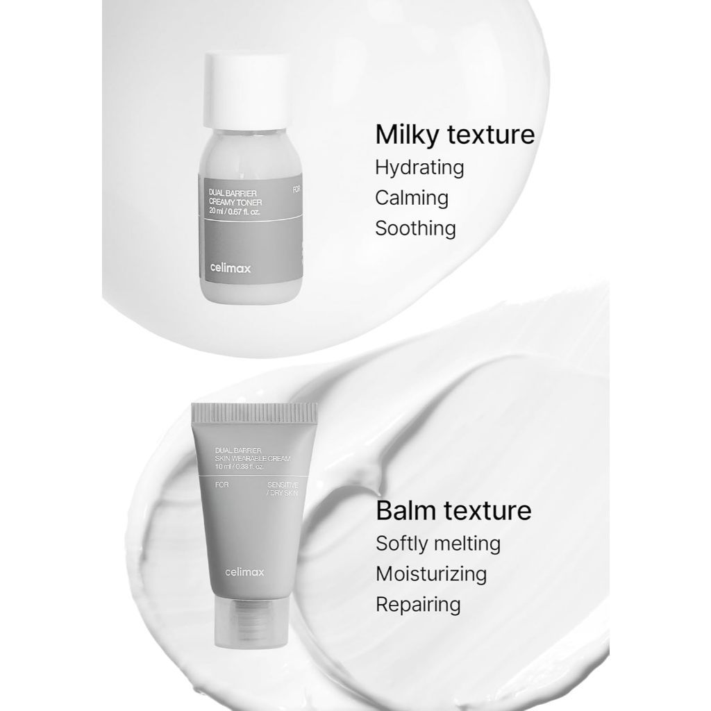 CELIMAX Dual Barrier Trial Kit (Toner 20ml + Cream 10ml)