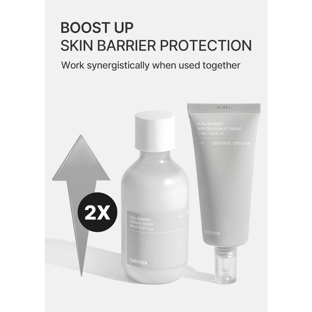 CELIMAX Dual Barrier Trial Kit (Toner 20ml + Cream 10ml)