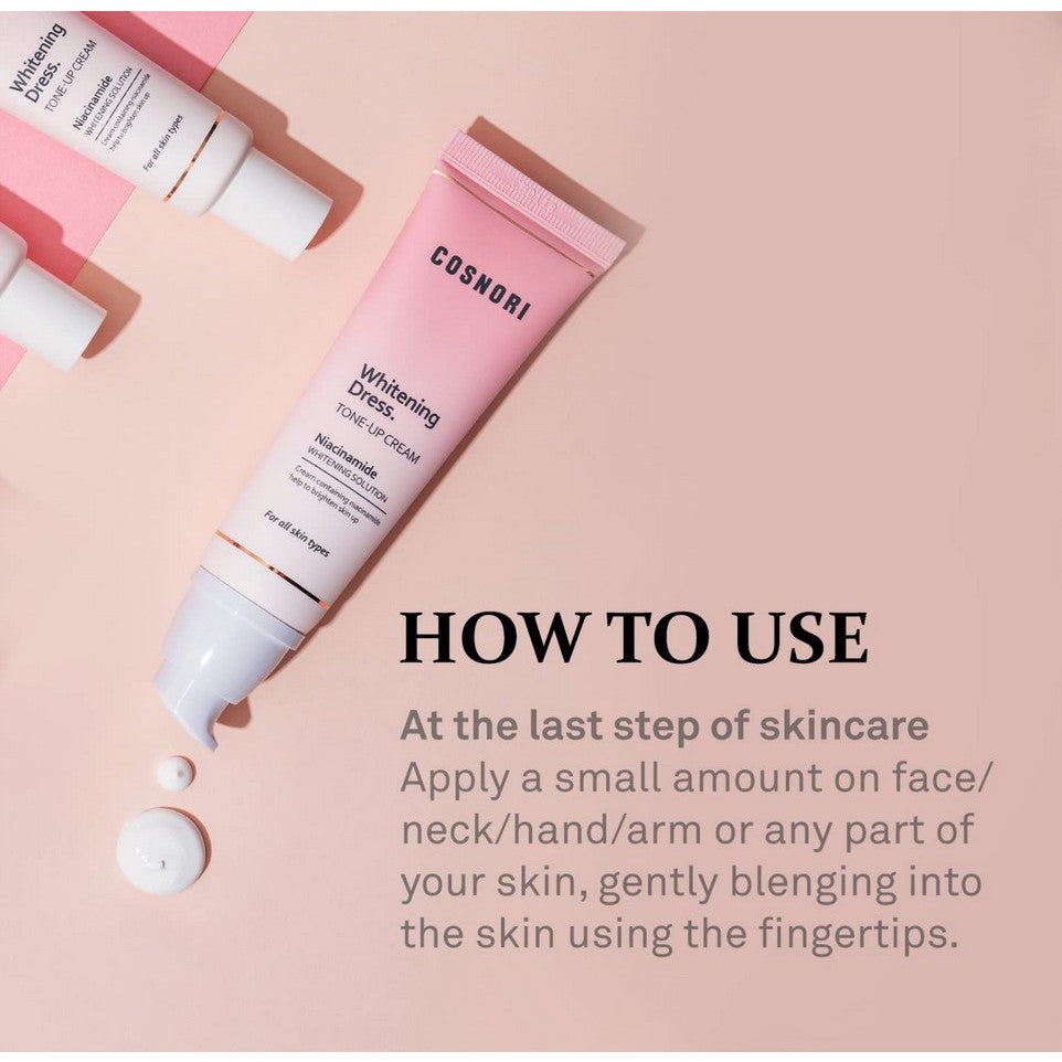 COSNORI Whitening Dress Tone-up Cream 50mL, Vegan