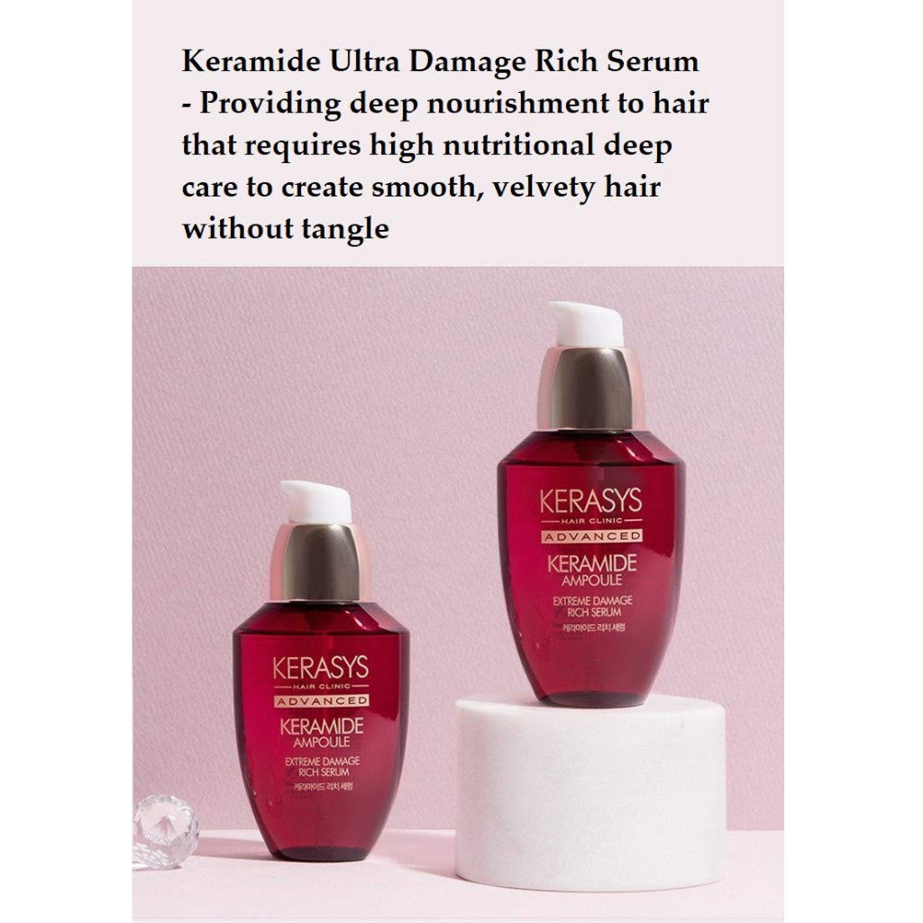 Kerasys Hair Clinic Advanced Keramide Ampoule Exreme Damage Rich serum 70ml / 2.5 Fl oz
