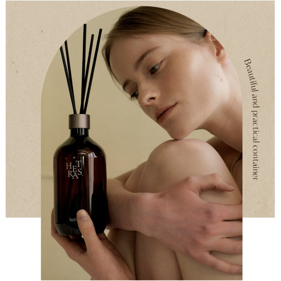 [HETRAS] Premium Reed Diffuser: Set of 2 x 16.9oz (1,000 ml) Large Capacity | Fragrance Oil Diffuser & Sticks for Home & Office & Bathroom Decor