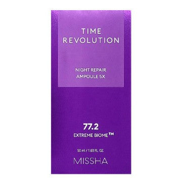 [MISSHA] Time Revolution Night Repair Purple Ampoule 5X 50ml , 70ml