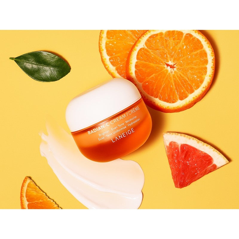 LANEIGE Radian-C Cream: Hydrate, Visibly Brighten & Reduce Look of Dark Spots with Vitamin C EAE & Vitamin E, 30ml