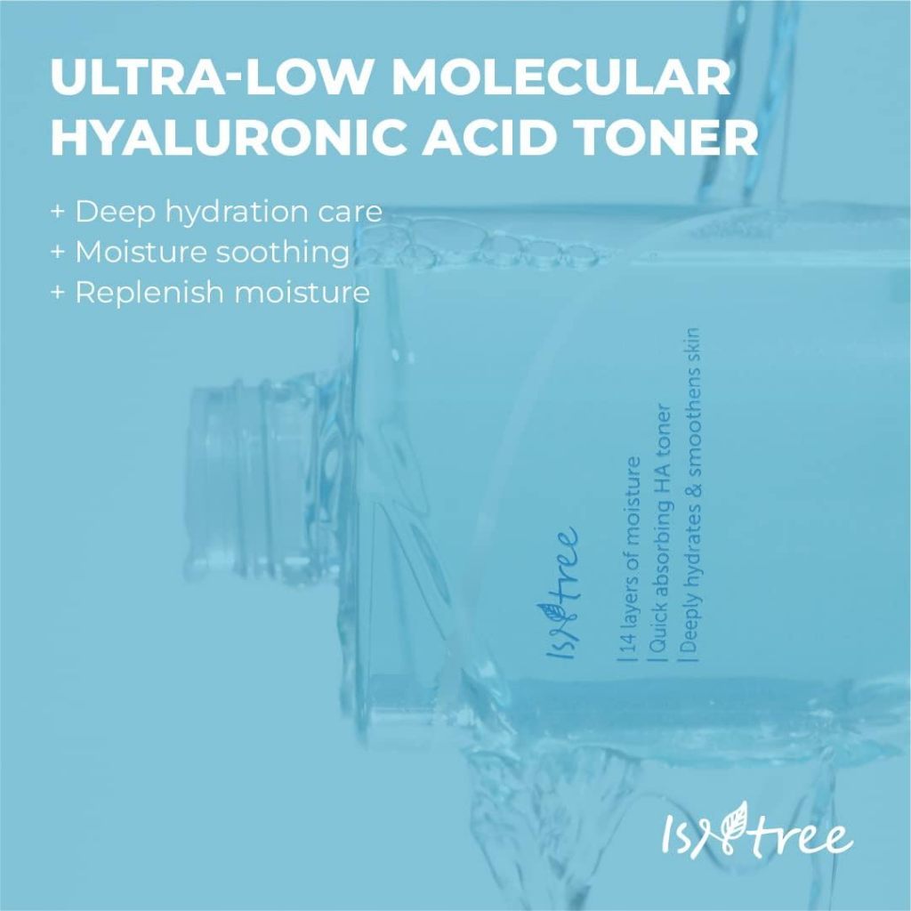 ISNTREE Ultra-Low Molecular Hyaluronic Acid Toner Original Product 300ml / Refill 200ml