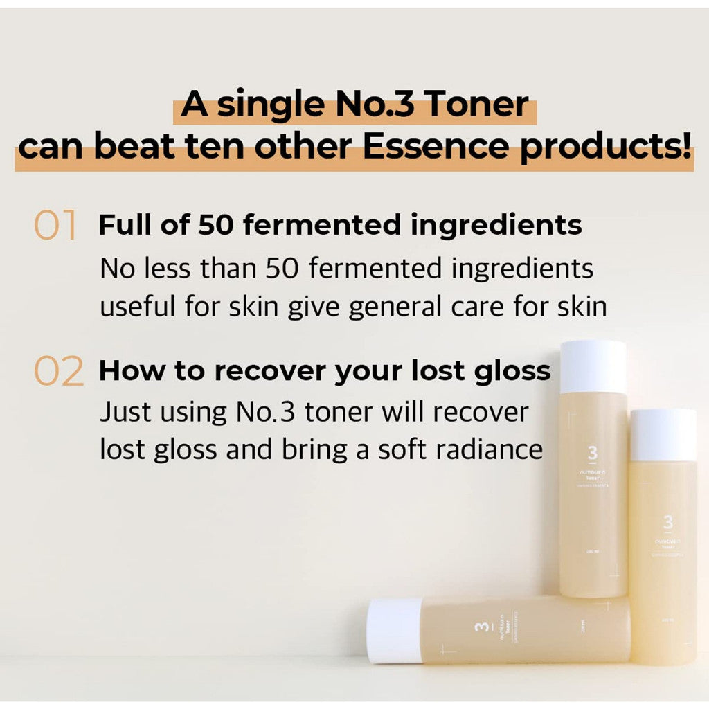Numbuzin No.3 Super Glowing Essence Toner 50ml/100ml