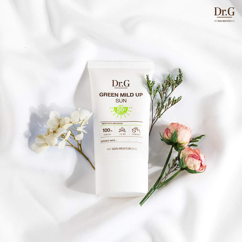 Dr.G Sunscreen, 50ml (3 Types) | SPF50+ PA++++, Green Mild Up / Brightening Up / R.E.D Blemish Soothing Up Sun Cream