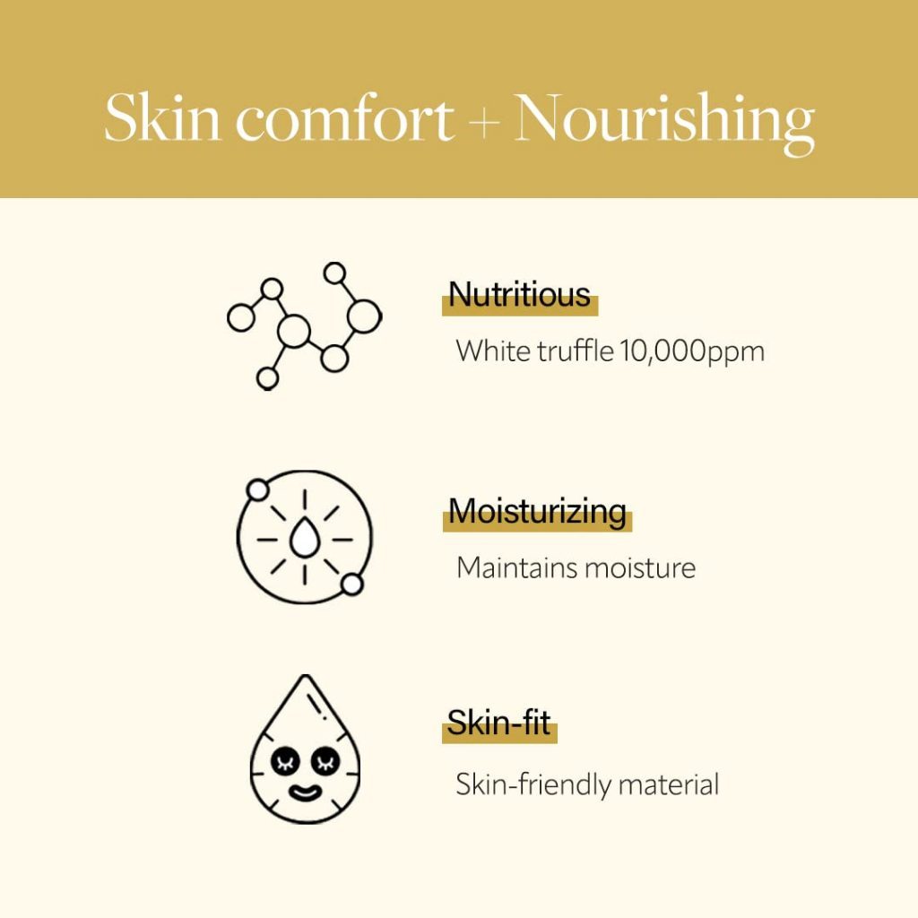 d'Alba White Truffle Nourishing Treatment/ Intensive Liftension Mask Sheet 1 Sheet (2 Types)