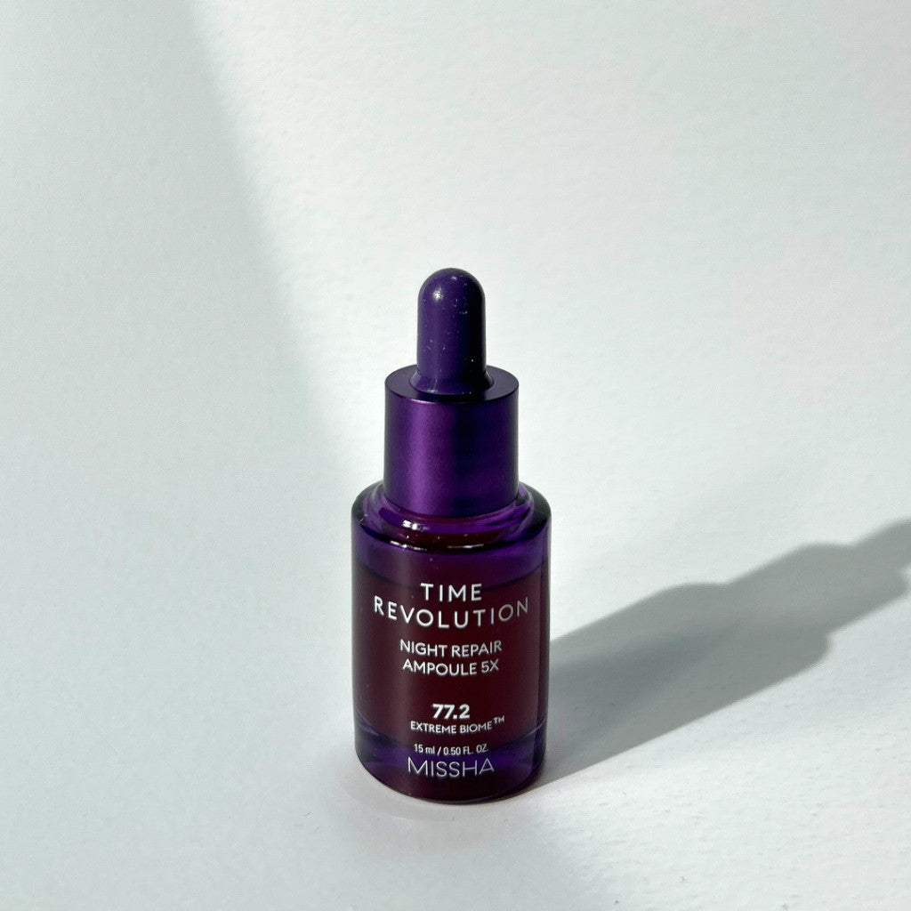 [MINI] MISSHA Time Revolution Night Repair Purple Ampoule 5X 30ml / 15ml