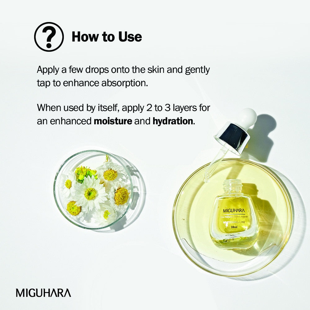 MIGUHARA Ultra Brightening Ampoule Serum for Face 20ML / 50ML