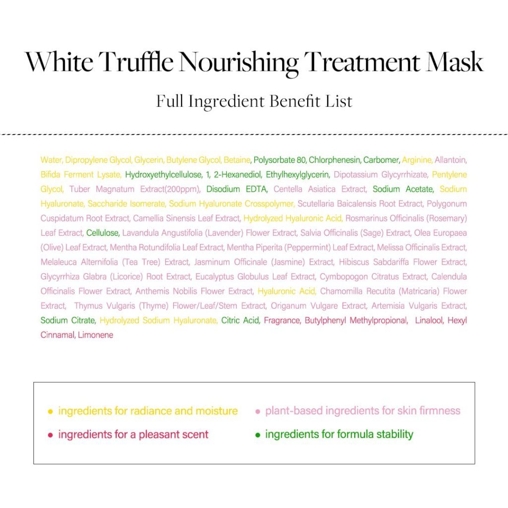 d'Alba White Truffle Nourishing Treatment/ Intensive Liftension Mask Sheet 1 Sheet (2 Types)