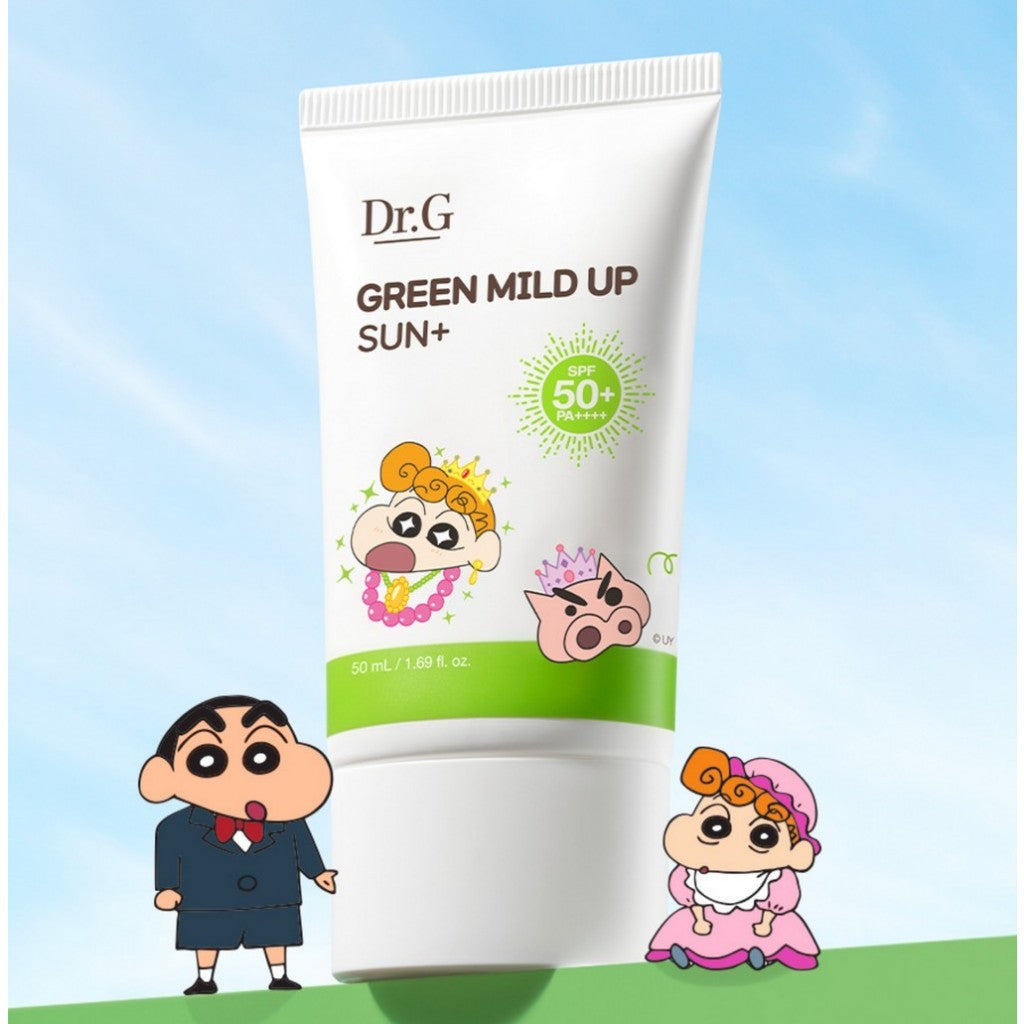 [DUO SET] [Special Edition] Dr.G Green Mild Up Sun, 50ml SPF50+ PA++++ (1+1) [+Crayon Shin-Chan pop grip random gift]