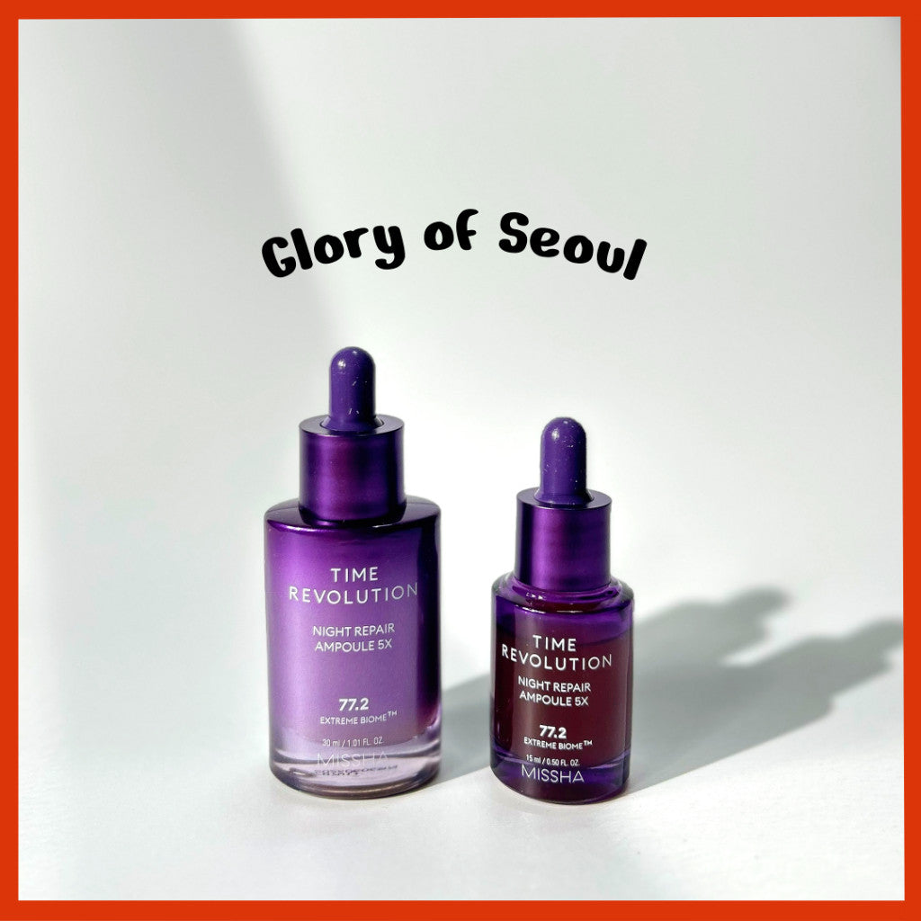 [MINI] MISSHA Time Revolution Night Repair Purple Ampoule 5X 30ml / 15ml