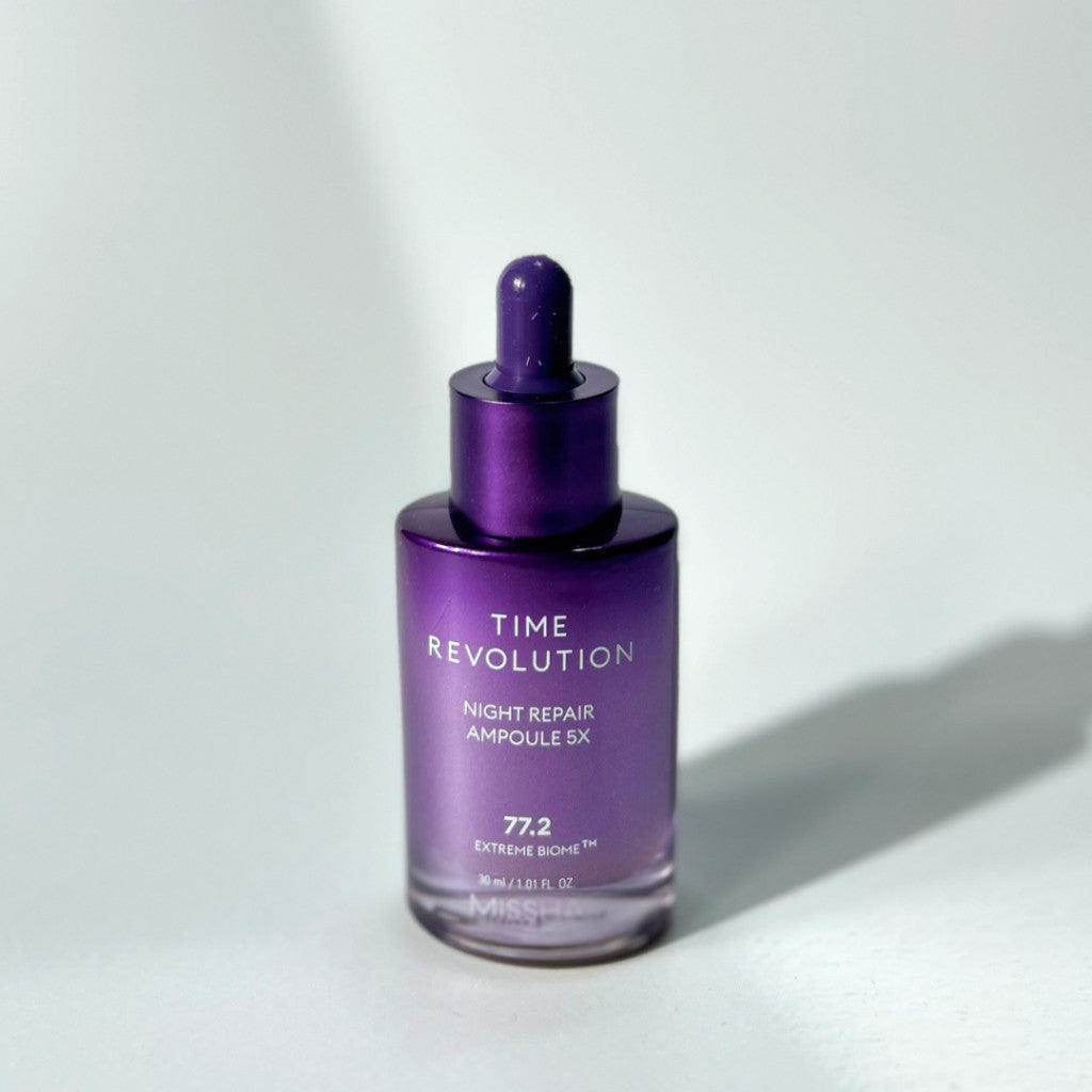 [MINI] MISSHA Time Revolution Night Repair Purple Ampoule 5X 30ml / 15ml