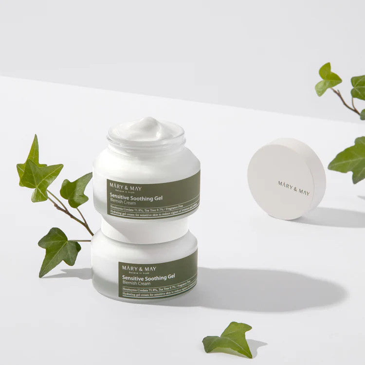 MARY&MAY Crema en gel calmante para piel sensible / Crema para imperfecciones (2 tipos)