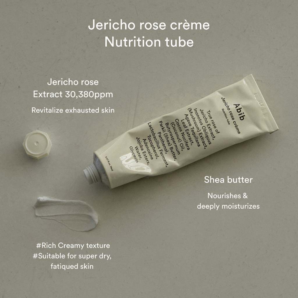 [SET] Abib Jericho Rose Crème Nutrition Tube 75ml 1+1 Special Set (Special Gift: Jericho Rose Collagen Pad 4P)