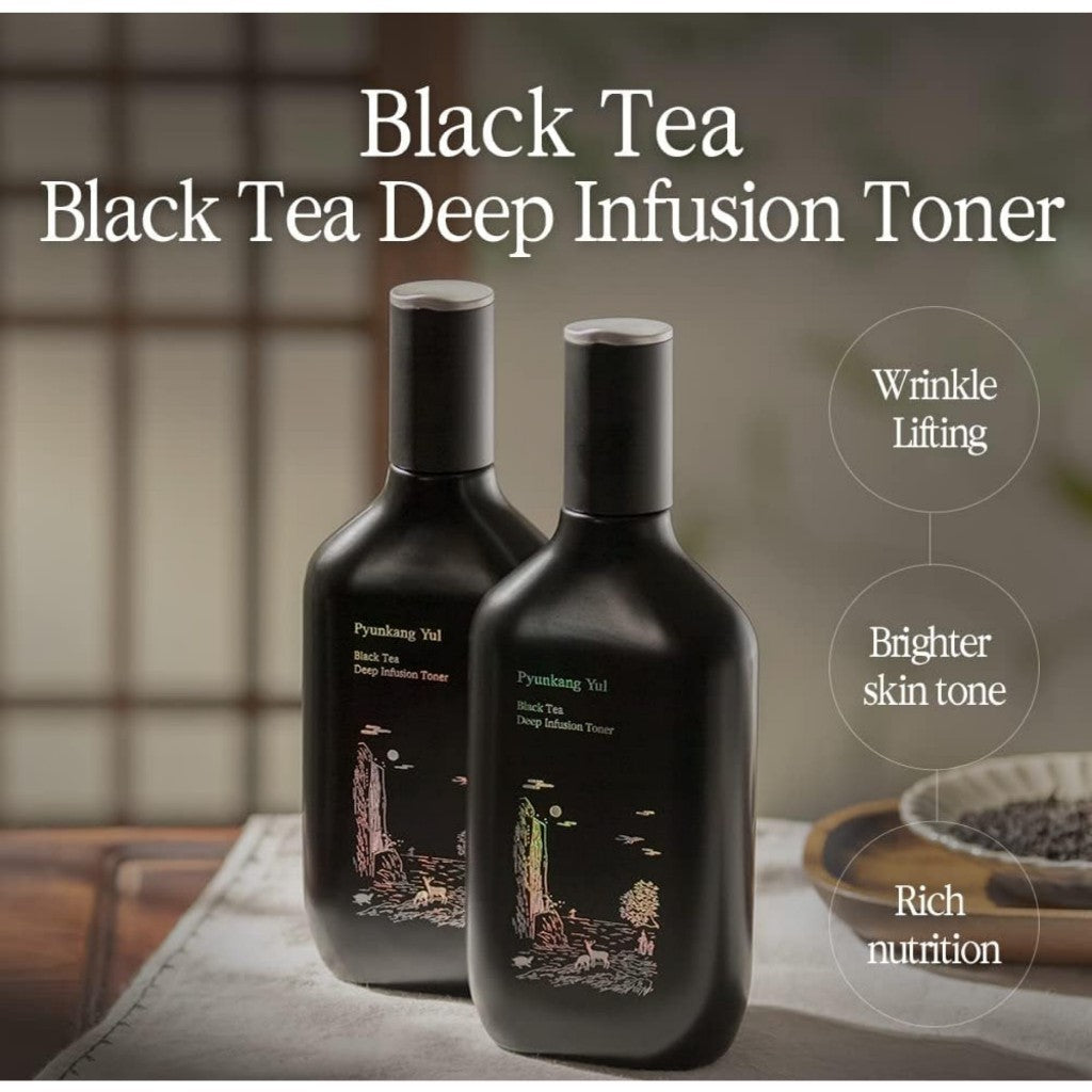 PYUNKANG YUL Black Tea Deep Infusion Toner, 130ml | Korean Anti-Aging Facial K Beauty Toner
