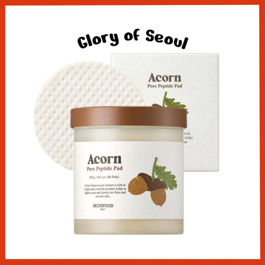 [SKINFOOD] Acorn Pore Peptide Pad 260g (9.17 oz) 60 Sheets- Vegan Pore Firming Toner Pad