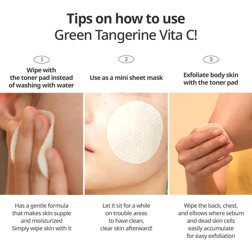 [REFILL] Goodal Green Tangerine Vita C Toner Pad Plus Refill 40ea