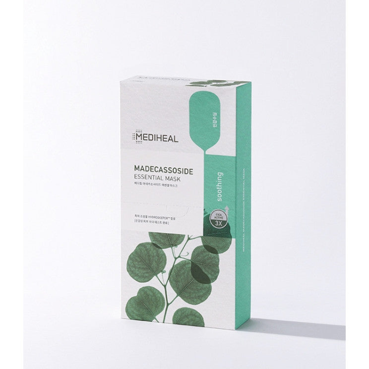 MEDIHEAL Essential Mask Sheet Pack 10pcs / Teatree, Madecassoside, Collagen, Watermide, Vita, Placenta