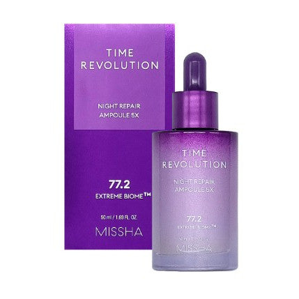 [MISSHA] Time Revolution Night Repair Purple Ampoule 5X 50ml , 70ml