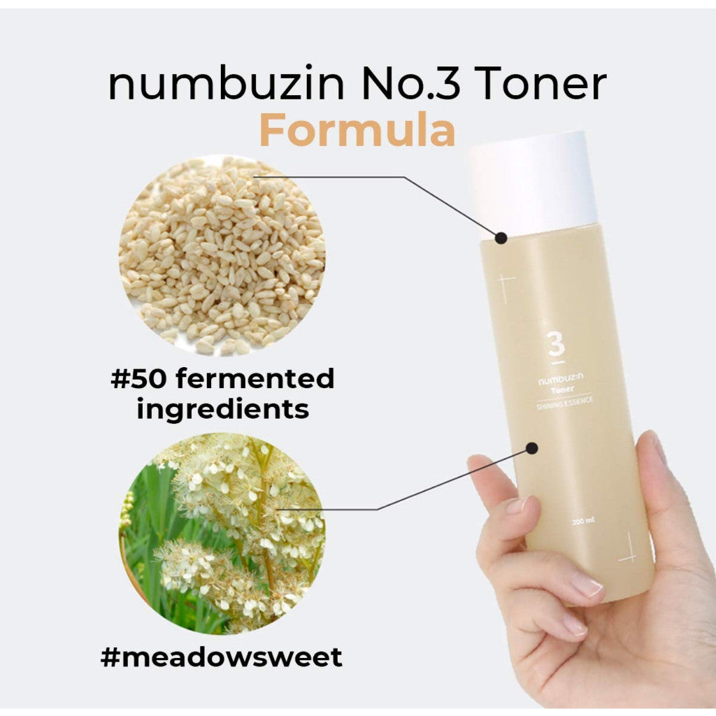 Numbuzin No.3 Super Glowing Essence Toner 50ml/100ml