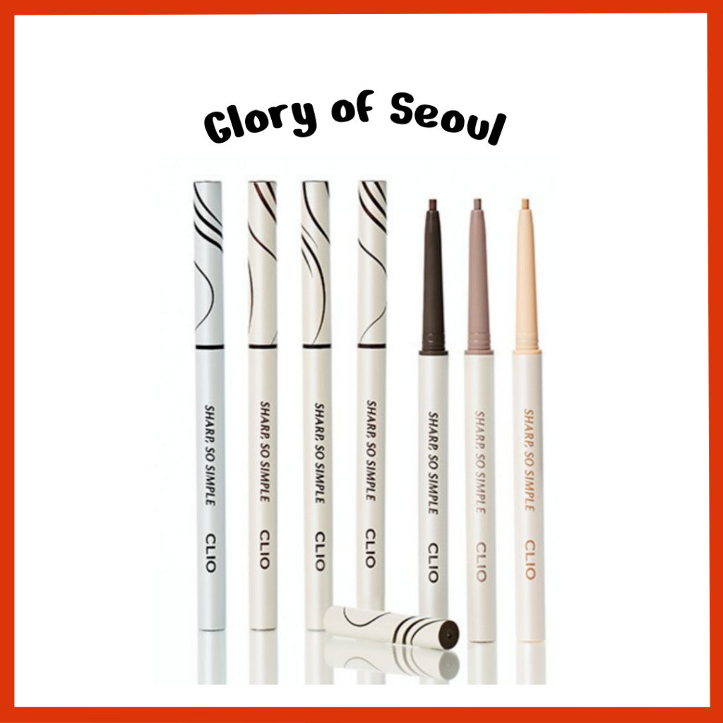 Delineador de ojos CLIO Sharp So Simple Waterproof Pencil, punta de microprecisión (2 mm) (9 colores)