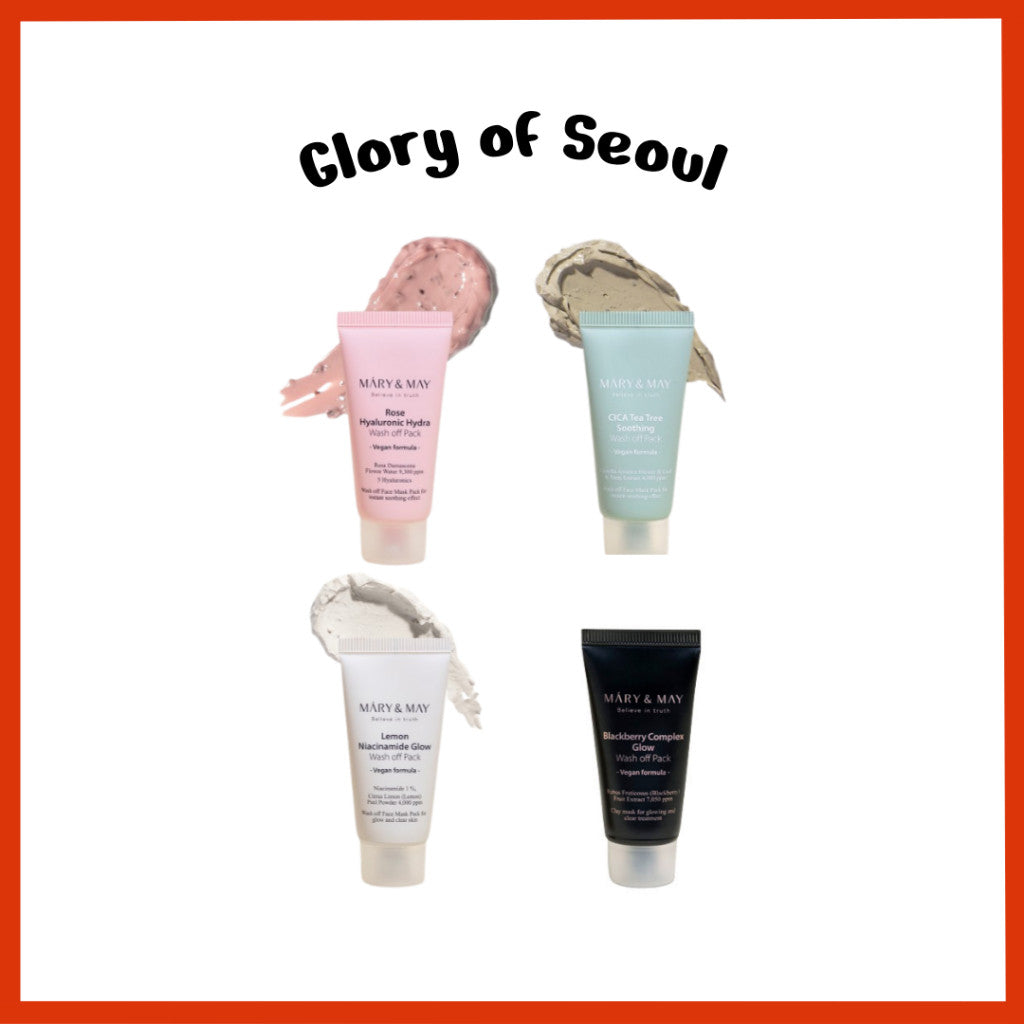 [MINI] MARY&MAY Vegan Wash Off Pack 30g (4 Types)