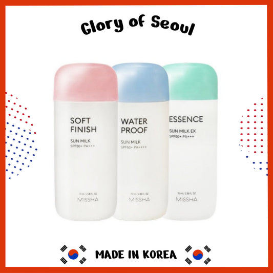 MISSHA All Around Safe Block Essence Sun Milk/Finish Sun Milk/Waterproof Sun Milk 70ml