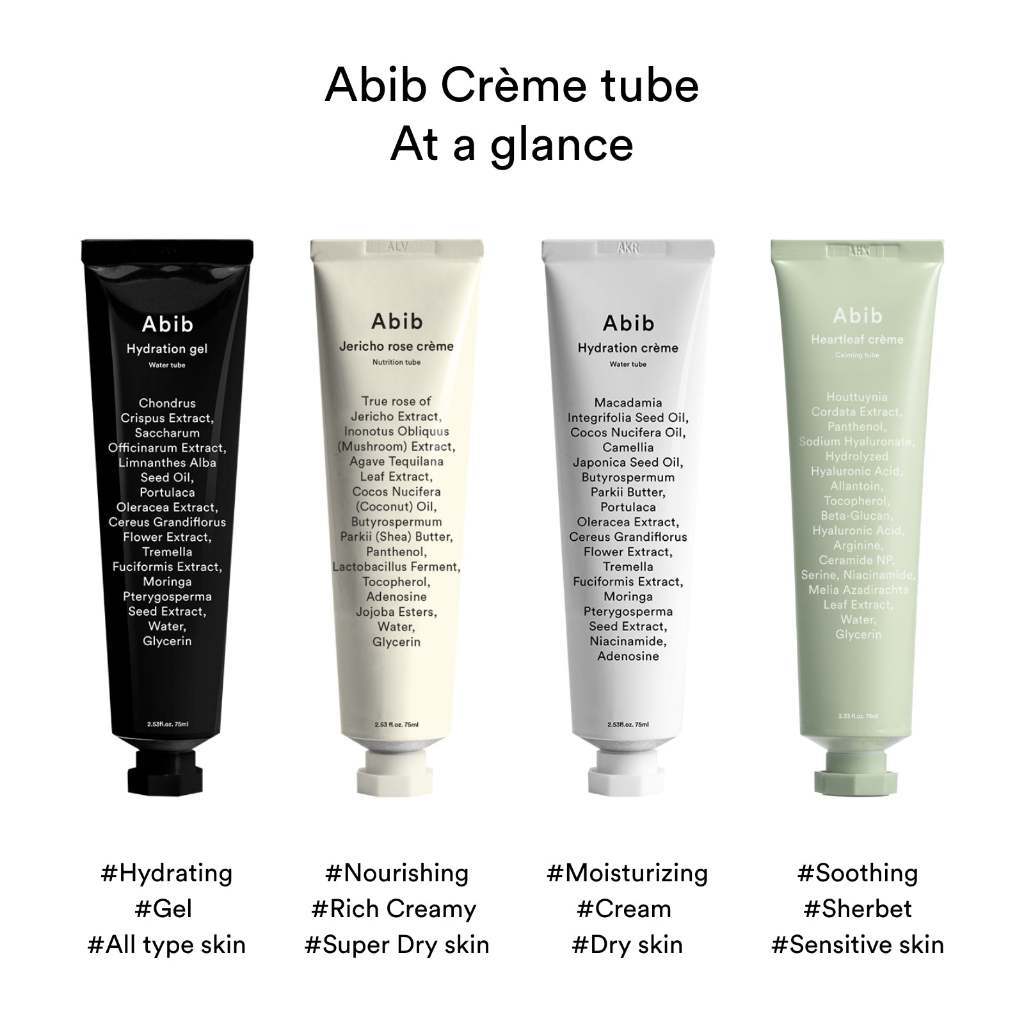 [SET] Abib Jericho Rose Crème Nutrition Tube 75ml 1+1 Special Set (Special Gift: Jericho Rose Collagen Pad 4P)