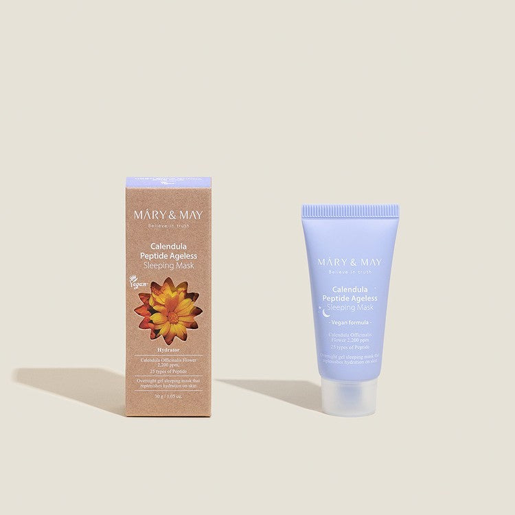 [MINI] MARY&MAY Vegan Calendula Peptide Ageless Sleeping Mask 30g