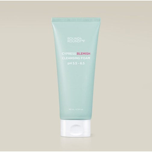ROUND AROUND cypress blemish cleansing foam ph 5.5-6.5 200ml